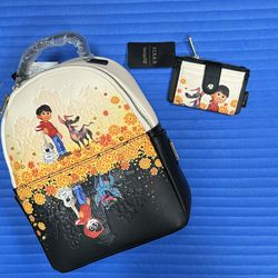 Loungefly Disney Coco Marigold Mirror Mini Backpack and Matching Wallet/Cardholder - Both NWTs  Smoke Free Home  10 1/2” x 8”x 4 1/2”  Price is Firm  