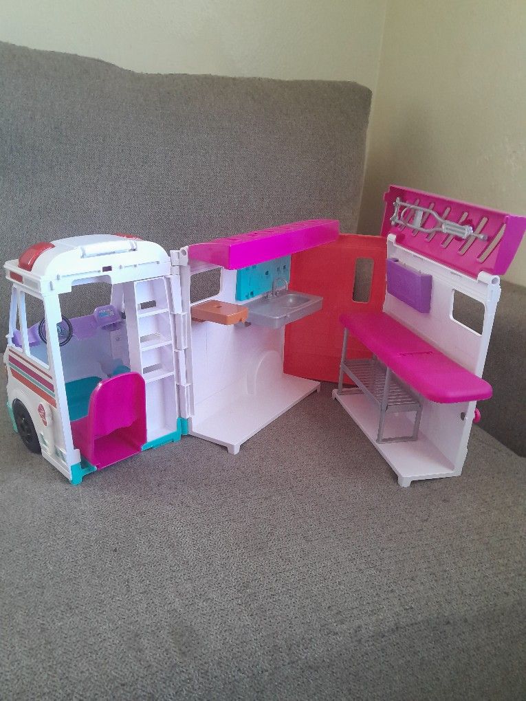 Barbie Ambulance & Hospital Playset – With Lights & Sounds