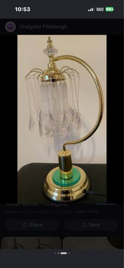 Vintage chandelier style lamp