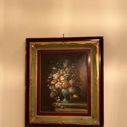 26x30 hand oil hand painted with frame