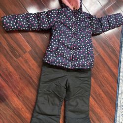 Snow Bib & Snow Jacket Combo Size 7-8