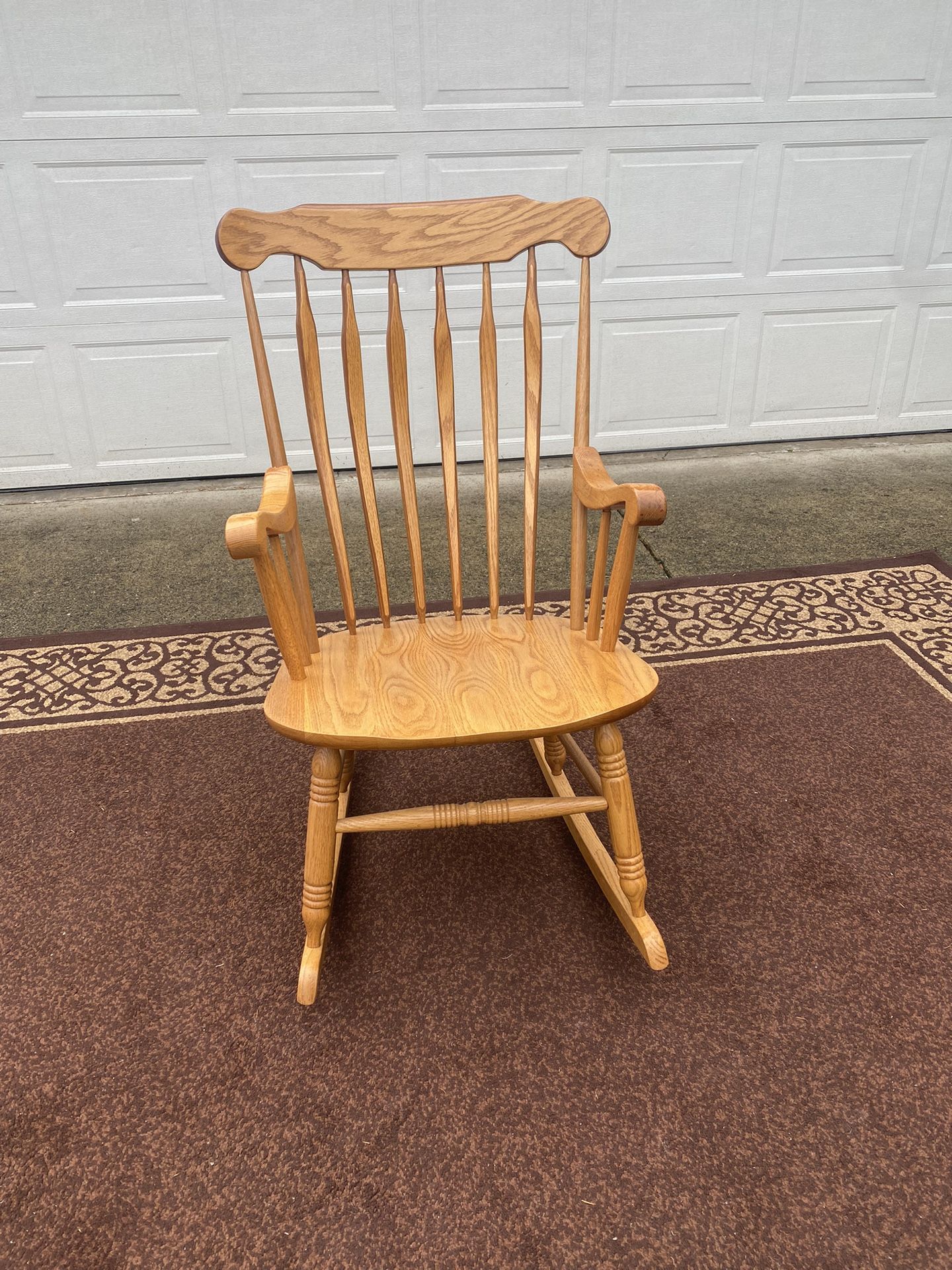 Solid Oak Rocking Chair - Perfect Shape