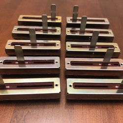 Dual 100K Ohm Slide Potentiometer Linear Taper 