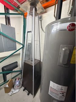 Pyramid Heater with Wheels