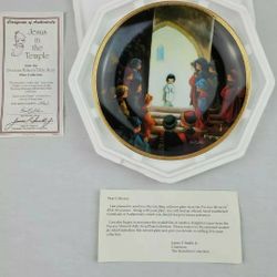 Precious Moments Jesus in the Temple Bible Story Collectable Plate 2005