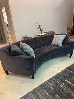 Beautiful Z Gallerie Circa Sofa - Curved - Modern