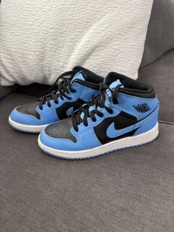 Air Jordan 1 Mid “University Blue” — Size 4Y — Great Condition