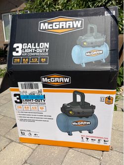 McGraw 3 Gallon Light-Duty Air Compressor