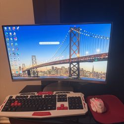 Computadora  de meza HP  1T   Monitor Samsung Curves 27’ Coneccion A Wifi Listo Para Trabajar 