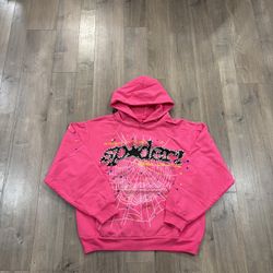 Spider Hoodie Pink and Black New Size Medium and XX Large