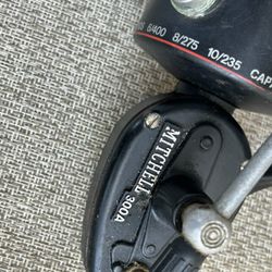 Vintage Mitchell 300S Spinning Fishing Reel High Speed - Made in France