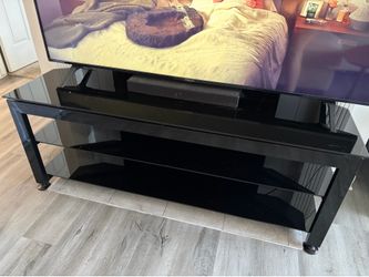 Glass entertainment center