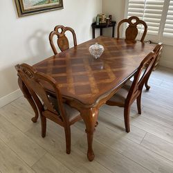 Dining Table & Chairs + Leaf