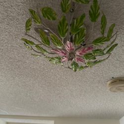 Vintage Italian toleware Light Fixtures (or tole chandeliers)