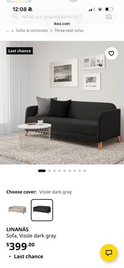 IKEA LINANÄS Gray Couch