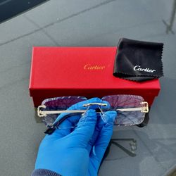 Cartier Rimless Clear Lens(Gold C Décor)”🌊|BNEW✅|Full Set Included‼️