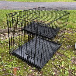 Folding Wire Dog Crate (M) 