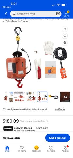 Portable traction electric hoist