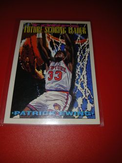 Patrick Ewing Topps Future Scoring Leader Card
