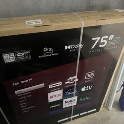 Brand New 75 In TCL Tv 