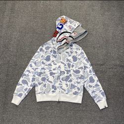 BAPE Space Camo Shark WGM Full Face Zip