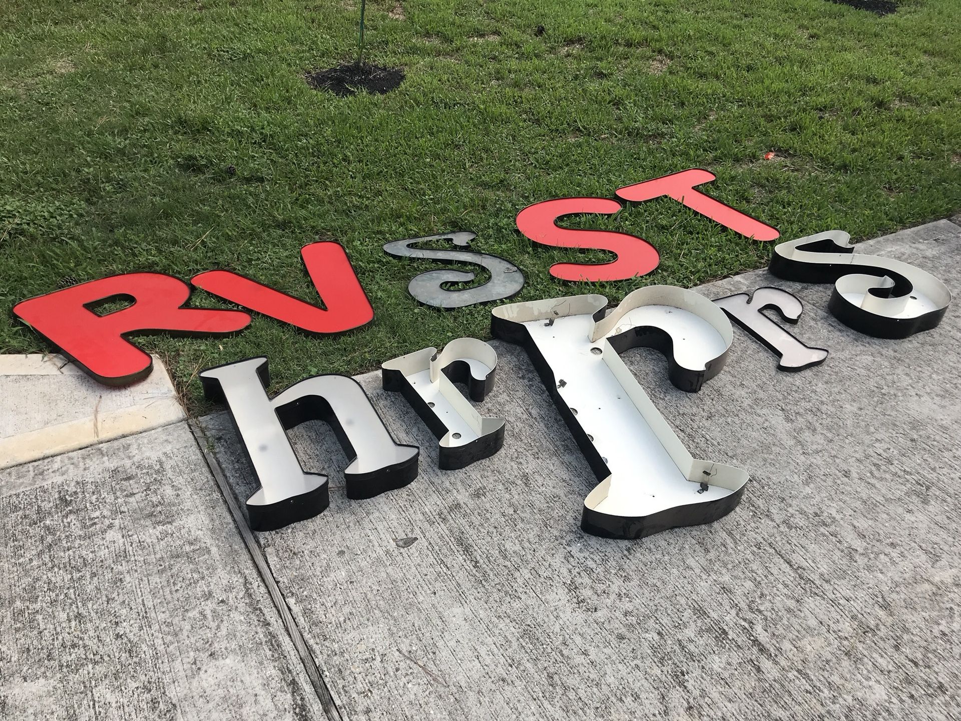 Metal Letters $8 and $12