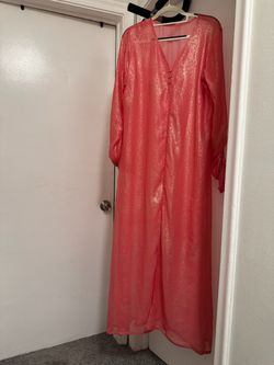 Full length sheer cardigan