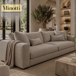 MINOTTI HAMILTON 92” SOFA | ITALIAN LUXURY | RETAIL $12,000+