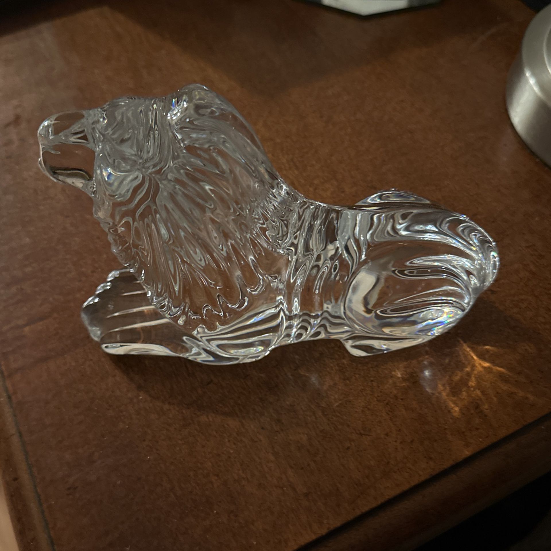 Waterford Crystal Lion, 7" x 4 5/8" x 2 1/4"