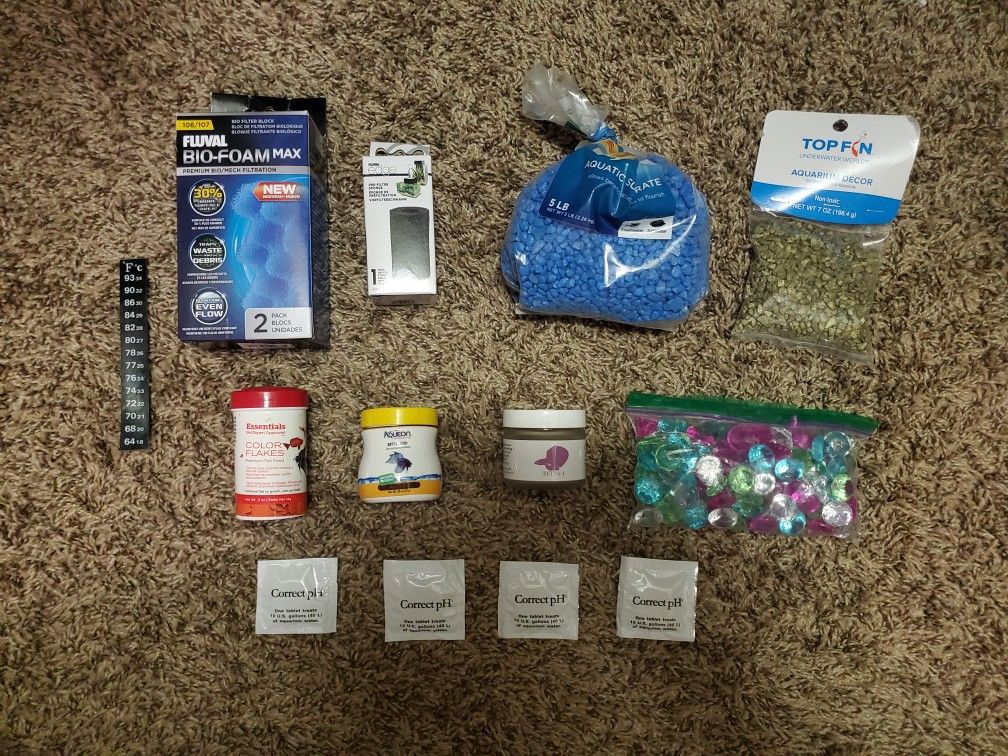 Lot Of 15 Aquarium Or Fish Tank Supplies