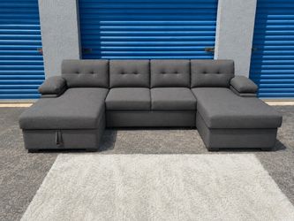 Gray sectional sofa(free delivery)