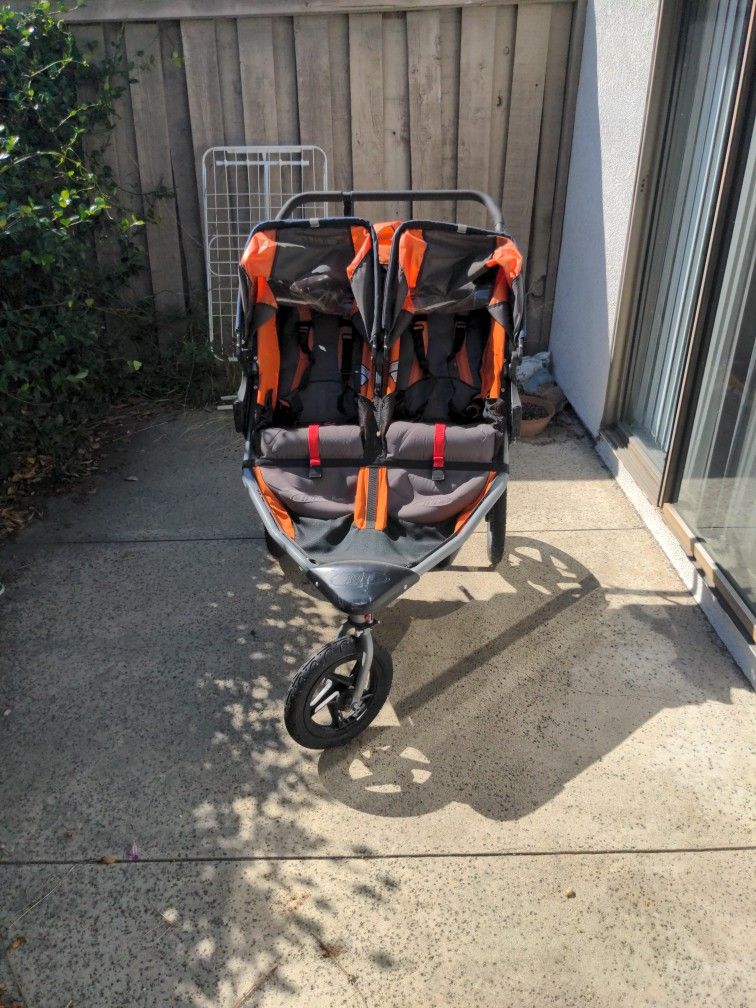 BOB Double Stroller Orange