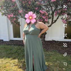Azazie Eucalyptus Dress