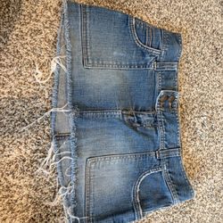 Abercrombie & Fitch Jean Cutoff Skirt Size 0