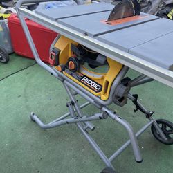 RIDGID 15 Amp 10 in. Portable Corded Pro Jobsite Table Saw with Stand(NO ACCESSORIES)