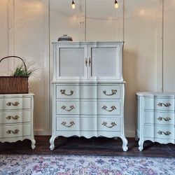 Customizable | French Provincial Chest | Nightstands | Armoire |Highboy |Tall Dresser| Bedroom Set | Console TV Stand | Bedroom Furniture |