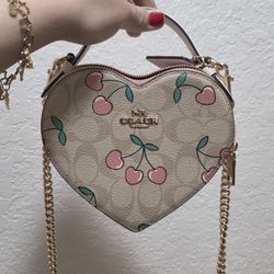 Limited Edition COACH Cherry Heart Crossbody Bag