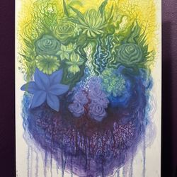 Abstract Flower & Foliage Painting 