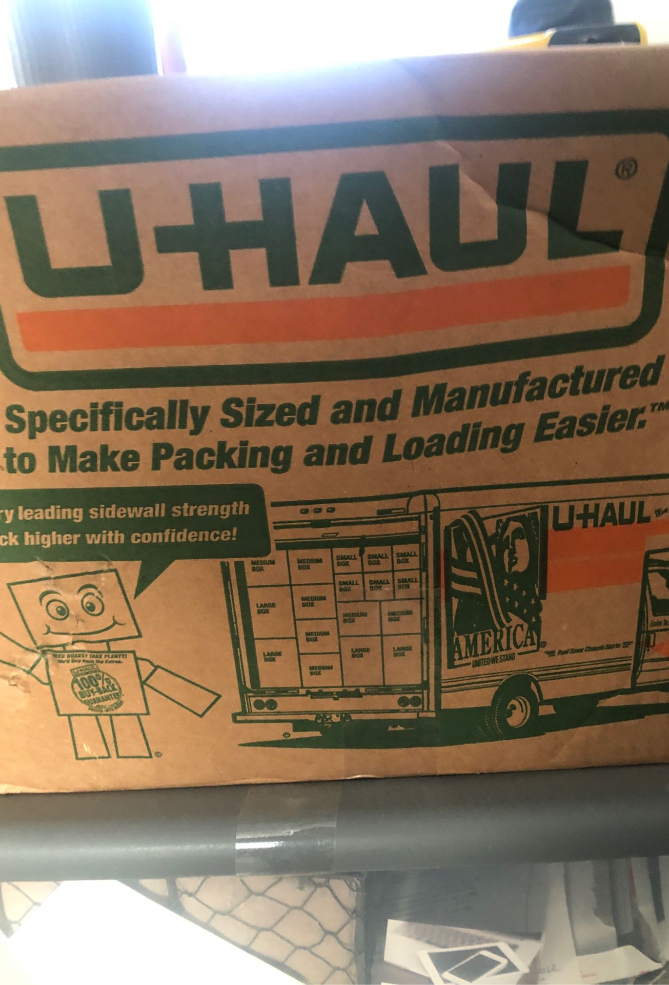 Free u haul moving boxes