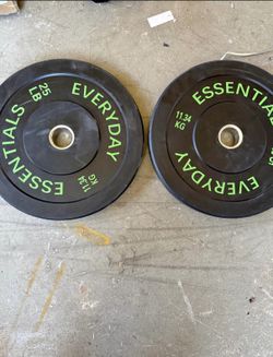 25lb Olympic Bumper Weight Plate Pair