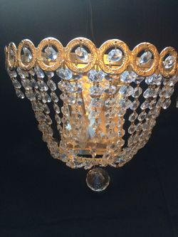 Sconce/ wall light crystal sconce( 2 total ) $75.00 each. These are like new in excellent condition.