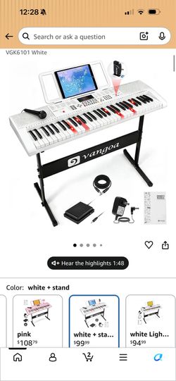 Vangoa Keyboard Piano