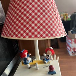  Raggedy Ann And Andy Vintage Wind Up Lamp 