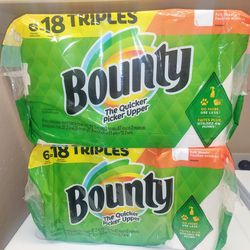 Bounty Paper Towels 6 =18 Triple Rolls  $15 EACH- Cross Streets Ray And Higley 