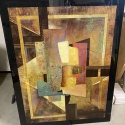Abstract Painting On Wood By James Turco 