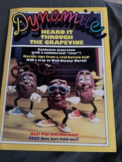 Dynamite Magazine No. 141 California Raisins Cover