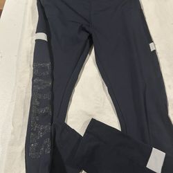Dallas Texas City Souvenir Dark Blue Sport Leggings Stretch Women's Size L/XL