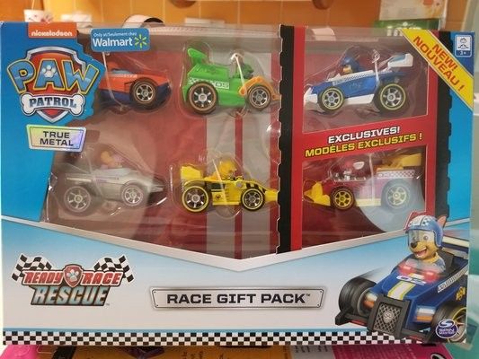 Paw Patrol Race Car Metal Set New