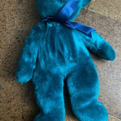 ty beanie Buddy Teddy. Teal Color.