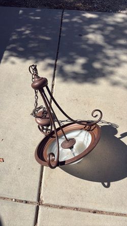 Bronze Wrought Iron Pendant Chandelier Light